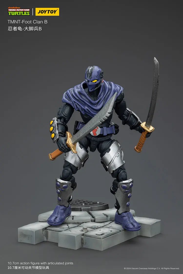 Action Figure - TMNT Foot Clan B TMNT Nickelodeon 1 18 - JOYTOY Teenage Mutant Ninja Turtles rectangle image 11 Action Figure - TMNT Foot Clan B TMNT Nickelodeon 1 18 - JOYTOY Teenage Mutant Ninja Turtles rectangle image 11