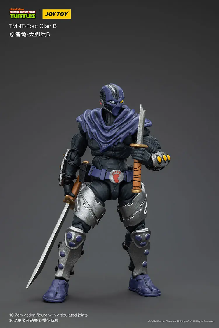 Action Figure - TMNT Foot Clan B TMNT Nickelodeon 1 18 - JOYTOY Teenage Mutant Ninja Turtles rectangle image 4 Action Figure - TMNT Foot Clan B TMNT Nickelodeon 1 18 - JOYTOY Teenage Mutant Ninja Turtles rectangle image 4