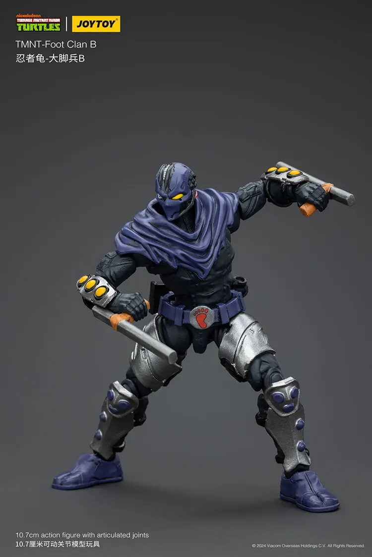 Action Figure - TMNT Foot Clan B TMNT Nickelodeon 1 18 - JOYTOY Teenage Mutant Ninja Turtles rectangle image 5 Action Figure - TMNT Foot Clan B TMNT Nickelodeon 1 18 - JOYTOY Teenage Mutant Ninja Turtles rectangle image 5
