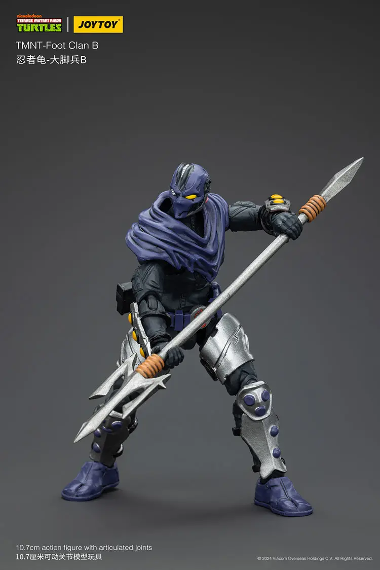 Action Figure - TMNT Foot Clan B TMNT Nickelodeon 1 18 - JOYTOY Teenage Mutant Ninja Turtles rectangle image 7 Action Figure - TMNT Foot Clan B TMNT Nickelodeon 1 18 - JOYTOY Teenage Mutant Ninja Turtles rectangle image 7