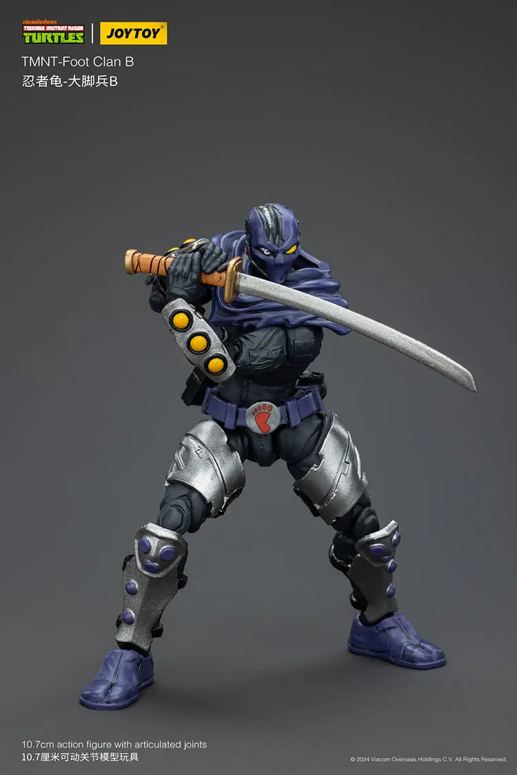 Action Figure - TMNT Foot Clan B TMNT Nickelodeon 1 18 - JOYTOY Teenage Mutant Ninja Turtles rectangle image 9 Action Figure - TMNT Foot Clan B TMNT Nickelodeon 1 18 - JOYTOY Teenage Mutant Ninja Turtles rectangle image 9