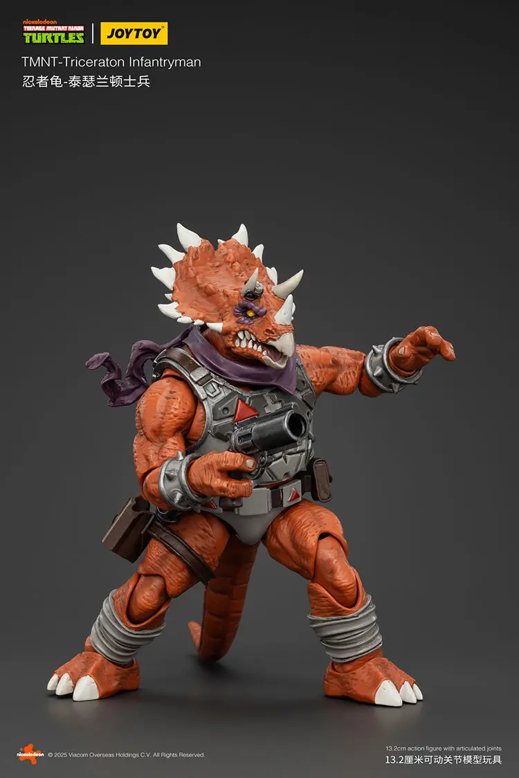 Action Figure - Triceraton Infantryman TMNT Nickelodeon 1 18 - JOYTOY Teenage Mutant Ninja Turtles rectangle image 3 Action Figure Triceraton Infantryman Tmnt Nickelodeon 1 18 Joytoy Teenage Mutant Ninja Turtles Rectangle Image 3