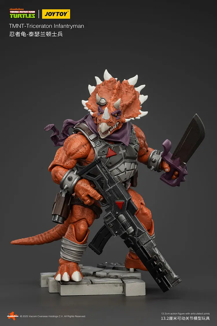 Action Figure - Triceraton Infantryman TMNT Nickelodeon 1 18 - JOYTOY Teenage Mutant Ninja Turtles rectangle image 6 Action Figure Triceraton Infantryman Tmnt Nickelodeon 1 18 Joytoy Teenage Mutant Ninja Turtles Rectangle Image 6