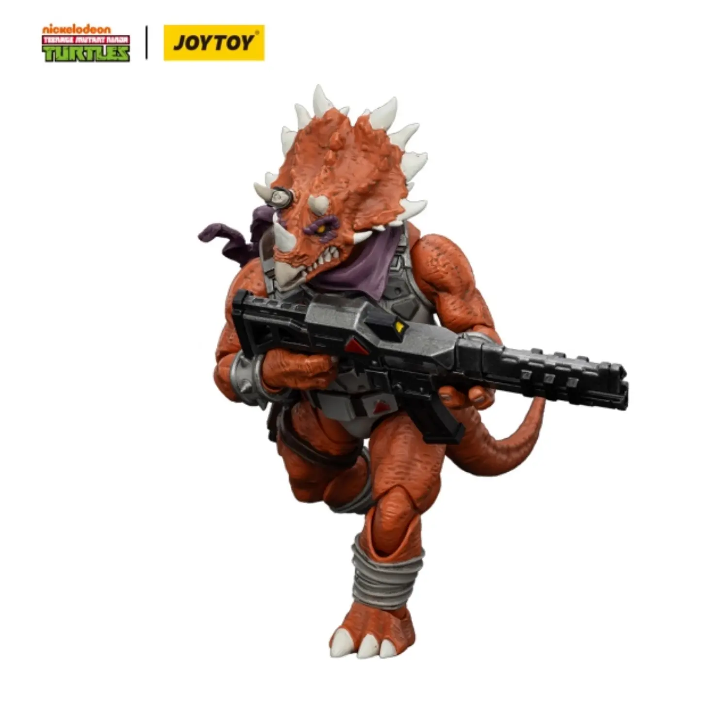 Action Figure - Triceraton Infantryman running TMNT Nickelodeon 1 18 - JOYTOY Teenage Mutant Ninja Turtles in white background Action Figure Triceraton Infantryman Running Tmnt Nickelodeon 1 18 Joytoy Teenage Mutant Ninja Turtles In White Background