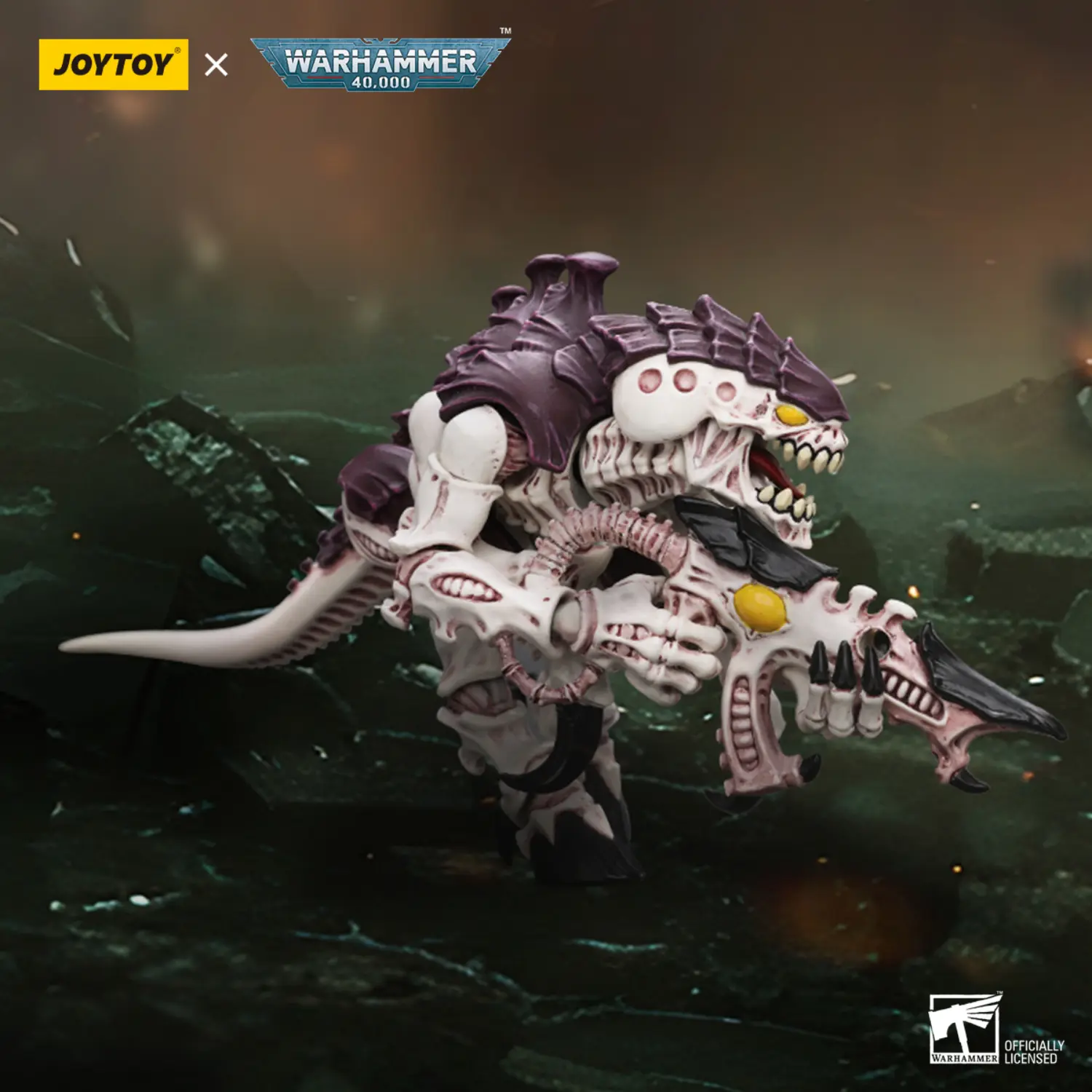 Action Figure - Tyranids Hive Fleet Leviathan Termagant with Fleshborer 1 18 - JOYTOY Warhammer 40K in green battlefiled background Action Figure Tyranids Hive Fleet Leviathan Termagant With Fleshborer 1 18 Joytoy Warhammer 40k In Green Battlefiled Background