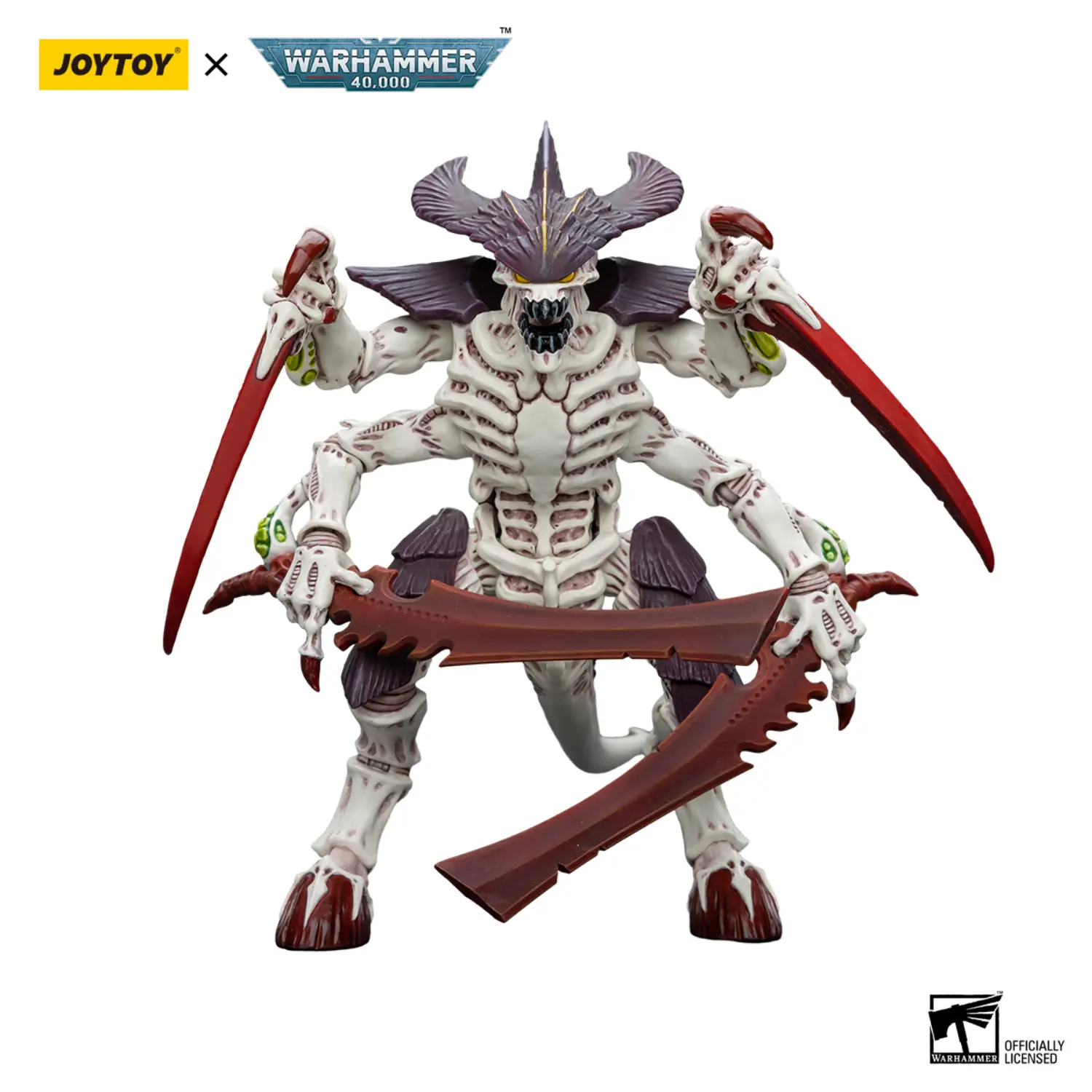 Action Figure - Tyranids Hive Fleet Leviathan Tyranid Warrior (with Scything Talons and Boneswords) 1 18 - JOYTOY Warhammer 40K in white background 1 Action Figure Tyranids Hive Fleet Leviathan Tyranid Warrior (with Scything Talons And Boneswords) 1 18 Joytoy Warhammer 40k In White Background 1
