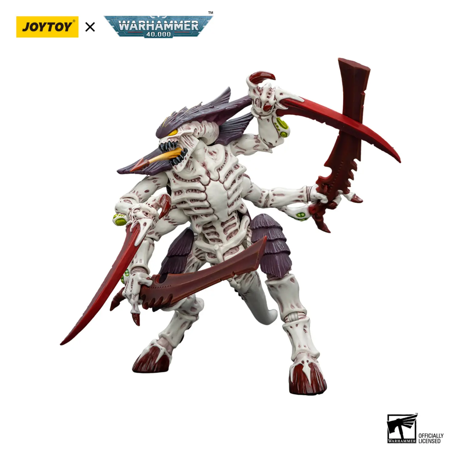 Action Figure - Tyranids Hive Fleet Leviathan Tyranid Warrior (with Scything Talons and Boneswords) 1 18 - JOYTOY Warhammer 40K in white background 3 Action Figure Tyranids Hive Fleet Leviathan Tyranid Warrior (with Scything Talons And Boneswords) 1 18 Joytoy Warhammer 40k In White Background 3