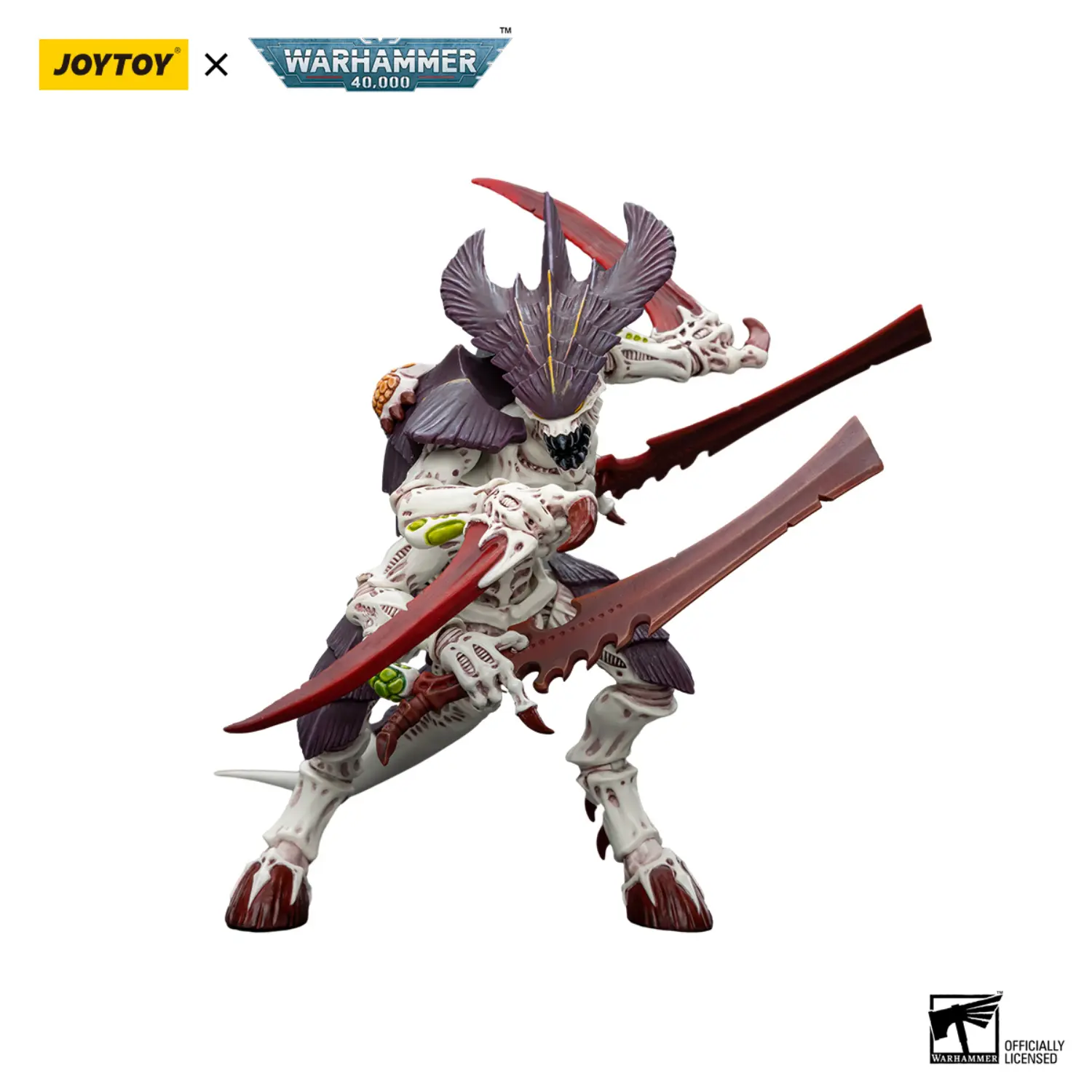 Action Figure - Tyranids Hive Fleet Leviathan Tyranid Warrior (with Scything Talons and Boneswords) 1 18 - JOYTOY Warhammer 40K in white background 4 Action Figure Tyranids Hive Fleet Leviathan Tyranid Warrior (with Scything Talons And Boneswords) 1 18 Joytoy Warhammer 40k In White Background 4