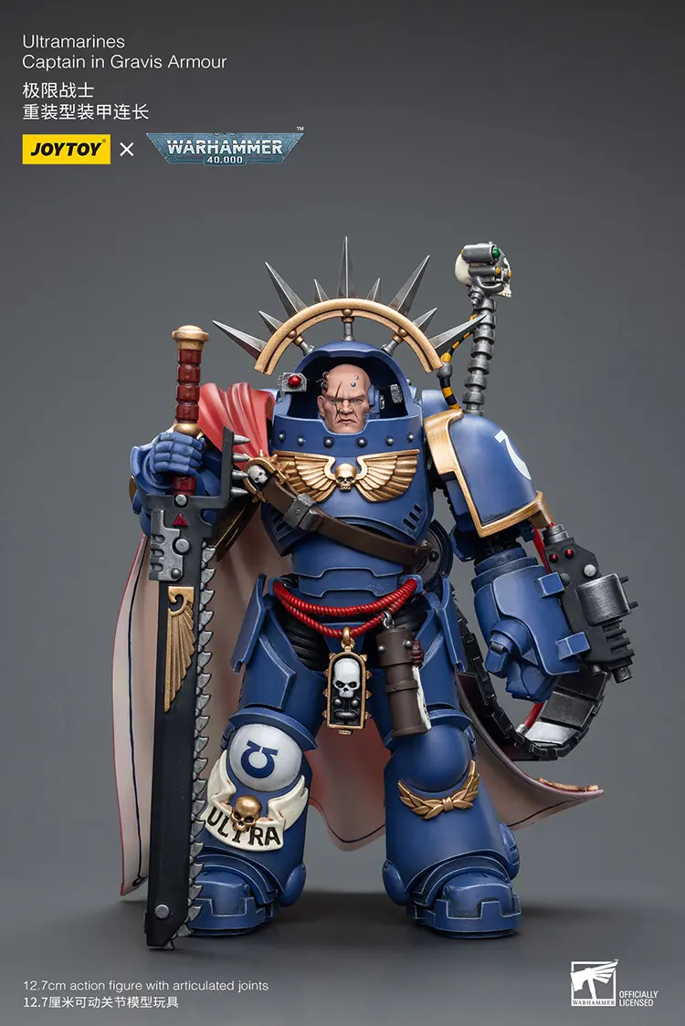 Action Figure - Ultramarines Captain in Gravis Armour 1 18 - JOYTOY Warhammer 40K rectangle image 1 Action Figure Ultramarines Captain In Gravis Armour 1 18 Joytoy Warhammer 40k Rectangle Image 1