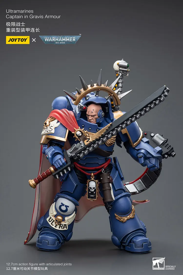 Action Figure - Ultramarines Captain in Gravis Armour 1 18 - JOYTOY Warhammer 40K rectangle image 3 Action Figure Ultramarines Captain In Gravis Armour 1 18 Joytoy Warhammer 40k Rectangle Image 3