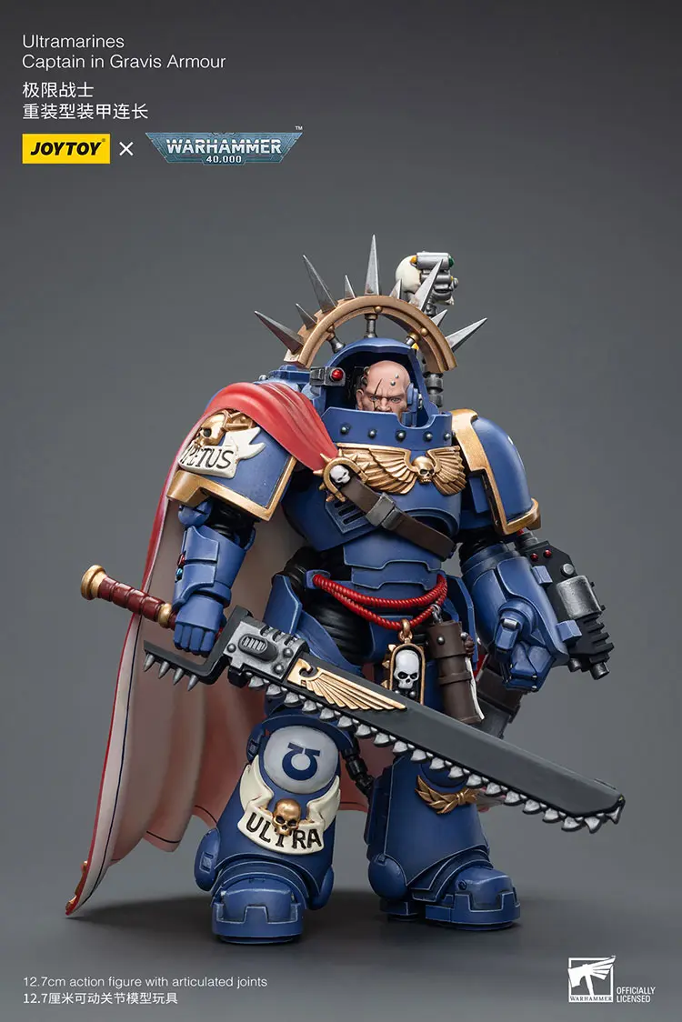 Action Figure - Ultramarines Captain in Gravis Armour 1 18 - JOYTOY Warhammer 40K rectangle image 4 (2) Action Figure Ultramarines Captain In Gravis Armour 1 18 Joytoy Warhammer 40k Rectangle Image 4 (2)