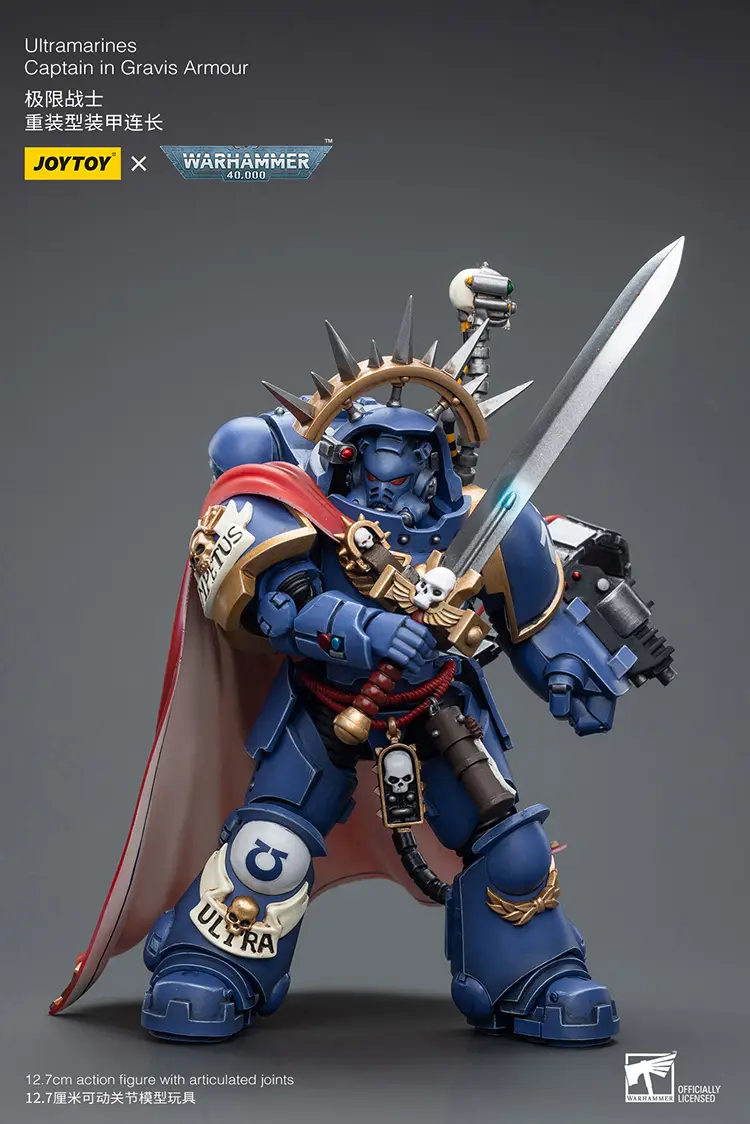 Action Figure - Ultramarines Captain in Gravis Armour 1 18 - JOYTOY Warhammer 40K rectangle image 4 Action Figure Ultramarines Captain In Gravis Armour 1 18 Joytoy Warhammer 40k Rectangle Image 4
