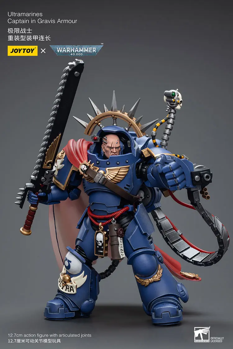 Action Figure - Ultramarines Captain in Gravis Armour 1 18 - JOYTOY Warhammer 40K rectangle image 5 Action Figure Ultramarines Captain In Gravis Armour 1 18 Joytoy Warhammer 40k Rectangle Image 5