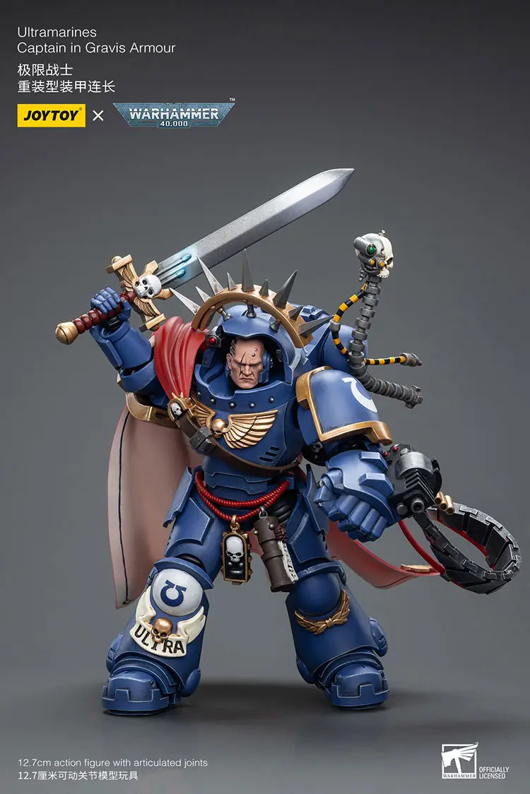 Action Figure - Ultramarines Captain in Gravis Armour 1 18 - JOYTOY Warhammer 40K rectangle image 6 Action Figure Ultramarines Captain In Gravis Armour 1 18 Joytoy Warhammer 40k Rectangle Image 6