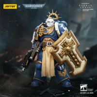 Action Figure - Ultramarines Levantus with Power Sword, Stormshield and Bolt Pistol 1 18 - JOYTOY Warhammer 40K in dark blue battle fields background Action Figure Ultramarines Levantus With Power Sword, Stormshield And Bolt Pistol 1 18 Joytoy Warhammer 40k In Dark Blue Battle Fields Background