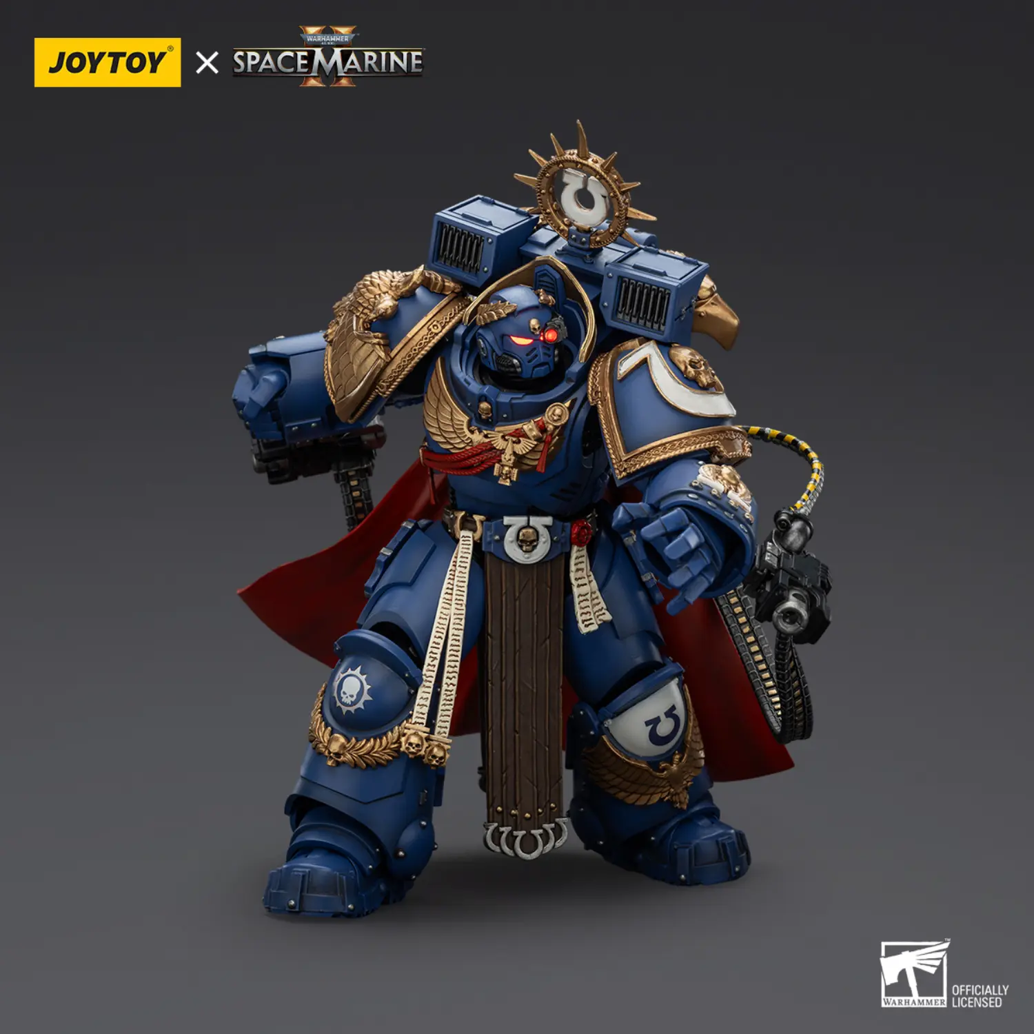 Action Figure - Ultramarines Marneus Calgar, Chapter Master with MkX Gravis Armour and Gauntlets of Ultramar 1 18 - JOYTOY Warhammer 40K 4 Action Figure Ultramarines Marneus Calgar, Chapter Master With Mkx Gravis Armour And Gauntlets Of Ultramar 1 18 Joytoy Warhammer 40k 4