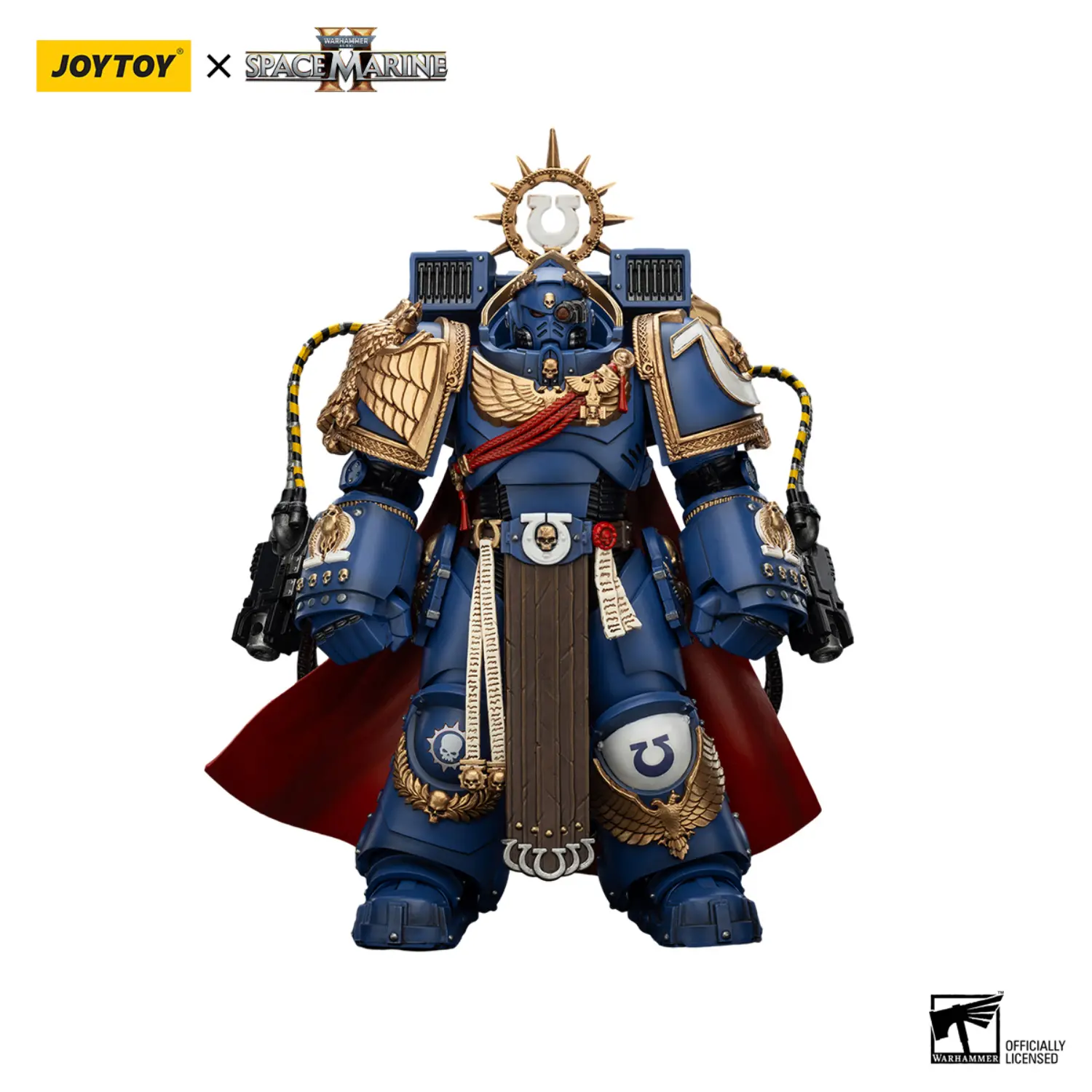 Action Figure - Ultramarines Marneus Calgar, Chapter Master with MkX Gravis Armour and Gauntlets of Ultramar 1 18 - JOYTOY Warhammer 40K in white background 1 Action Figure Ultramarines Marneus Calgar, Chapter Master With Mkx Gravis Armour And Gauntlets Of Ultramar 1 18 Joytoy Warhammer 40k In White Background 1