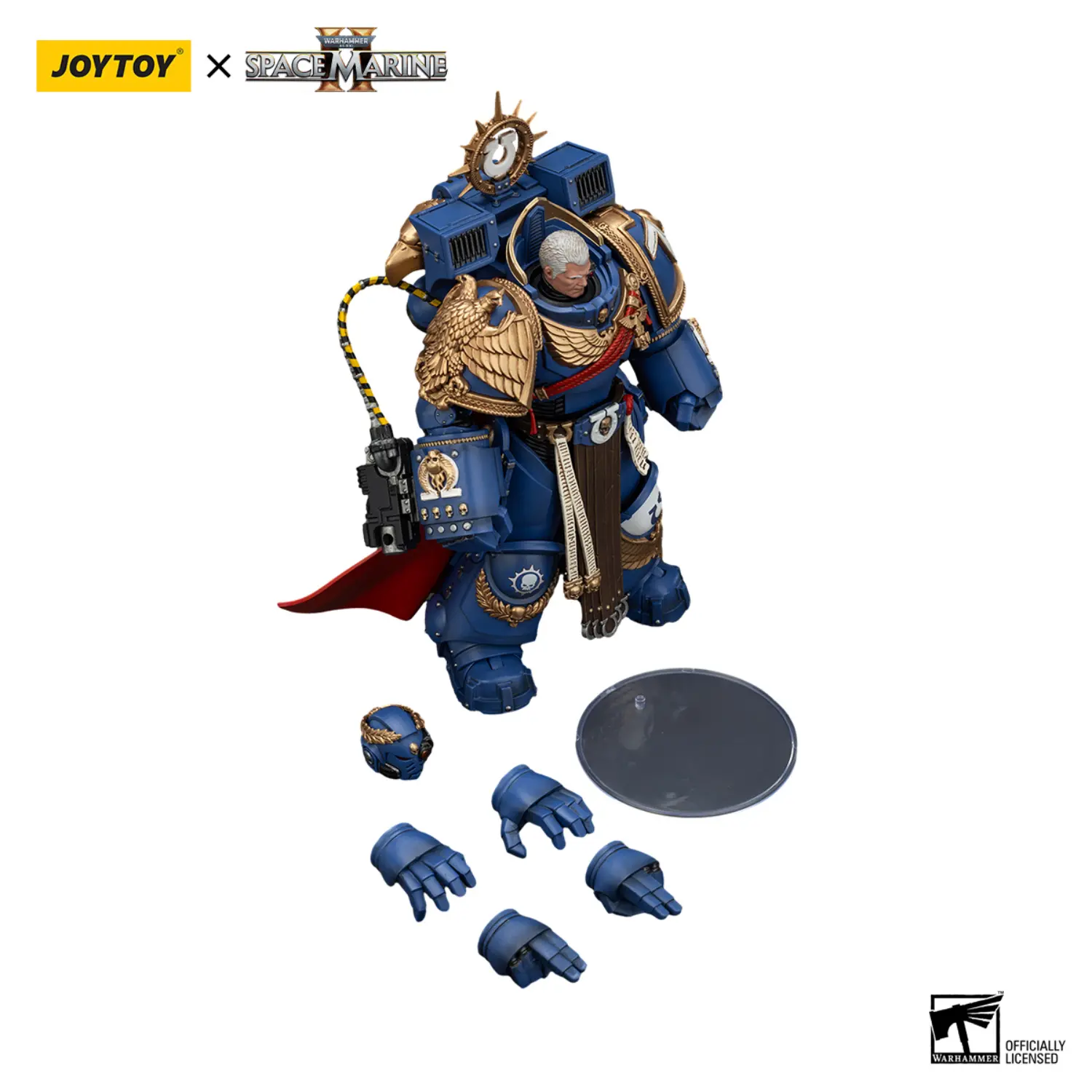 Action Figure - Ultramarines Marneus Calgar, Chapter Master with MkX Gravis Armour and Gauntlets of Ultramar 1 18 - JOYTOY Warhammer 40K in white background 5 Action Figure Ultramarines Marneus Calgar, Chapter Master With Mkx Gravis Armour And Gauntlets Of Ultramar 1 18 Joytoy Warhammer 40k In White Background 5