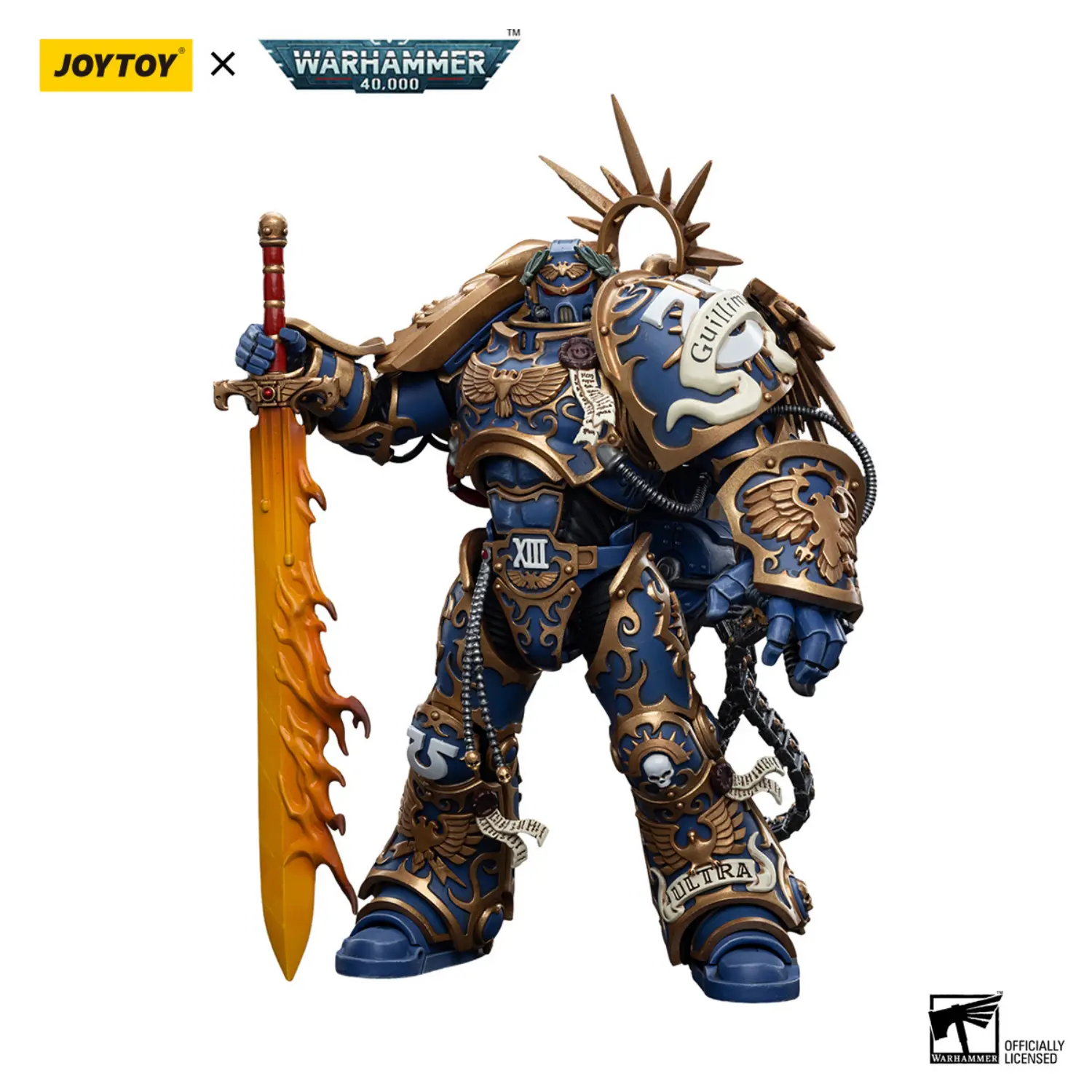Action Figure - Ultramarines Primarch Roboute Guilliman 1 18 - JOYTOY Warhammer 40K in white background 1 Action Figure Ultramarines Primarch Roboute Guilliman 1 18 Joytoy Warhammer 40k In White Background 1