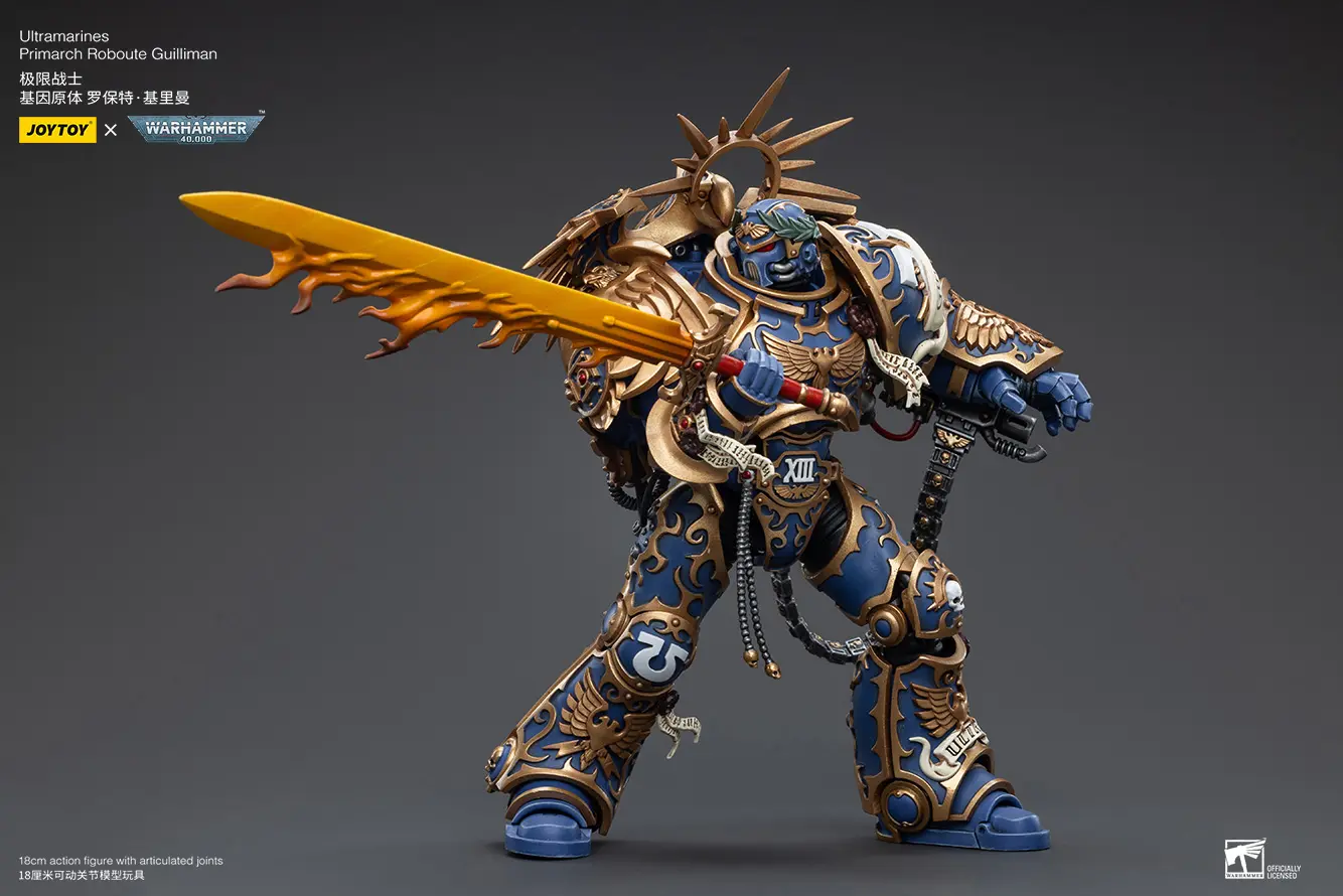 Action Figure - Ultramarines Primarch Roboute Guilliman 1 18 - JOYTOY Warhammer 40K rectangle image 12 Action Figure Ultramarines Primarch Roboute Guilliman 1 18 Joytoy Warhammer 40k Rectangle Image 12