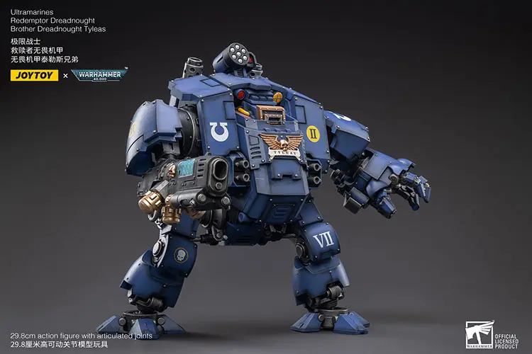 Action Figure - Ultramarines Redemptor Dreadnought Brother Tyleas 1 18 - JOYTOY Warhammer 40K rectangle image 5 Action Figure Ultramarines Redemptor Dreadnought Brother Tyleas 1 18 Joytoy Warhammer 40k Rectangle Image 5