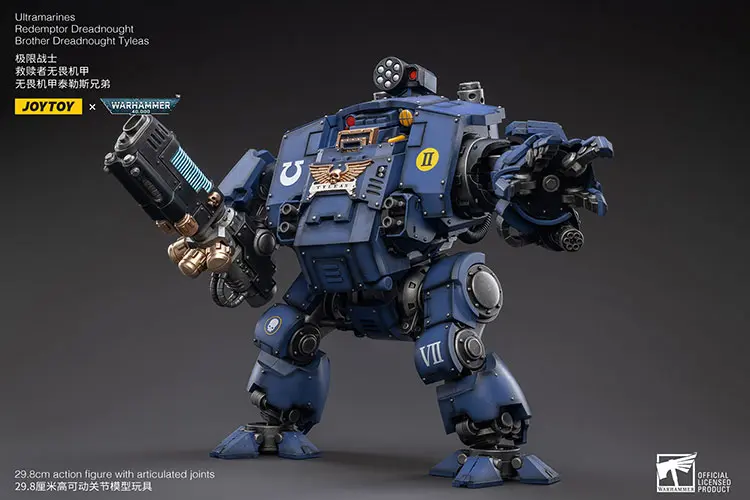 Action Figure - Ultramarines Redemptor Dreadnought Brother Tyleas 1 18 - JOYTOY Warhammer 40K rectangle image 6 Action Figure Ultramarines Redemptor Dreadnought Brother Tyleas 1 18 Joytoy Warhammer 40k Rectangle Image 6