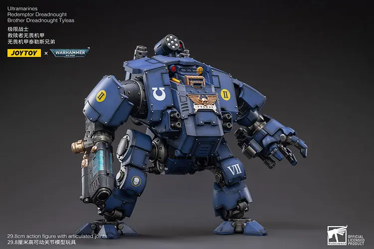 Action Figure - Ultramarines Redemptor Dreadnought Brother Tyleas 1 18 - JOYTOY Warhammer 40K rectangle image 7 Action Figure Ultramarines Redemptor Dreadnought Brother Tyleas 1 18 Joytoy Warhammer 40k Rectangle Image 7