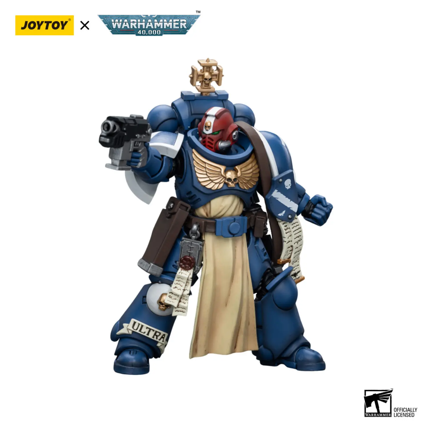 Action Figure - Ultramarines Sternguard Veteran Sergeant 1 18 - JOYTOY Warhammer 40K in whtie bckground 1 Action Figure Ultramarines Sternguard Veteran Sergeant 1 18 Joytoy Warhammer 40k In Whtie Bckground 1