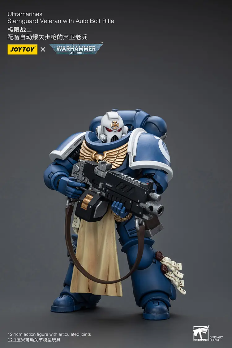 Action Figure - Ultramarines Sternguard Veteran with Auto Bolt Rifle 1 18 - JOYTOY Warhammer 40K rectangle image 1 Action Figure Ultramarines Sternguard Veteran With Auto Bolt Rifle 1 18 Joytoy Warhammer 40k Rectangle Image 1