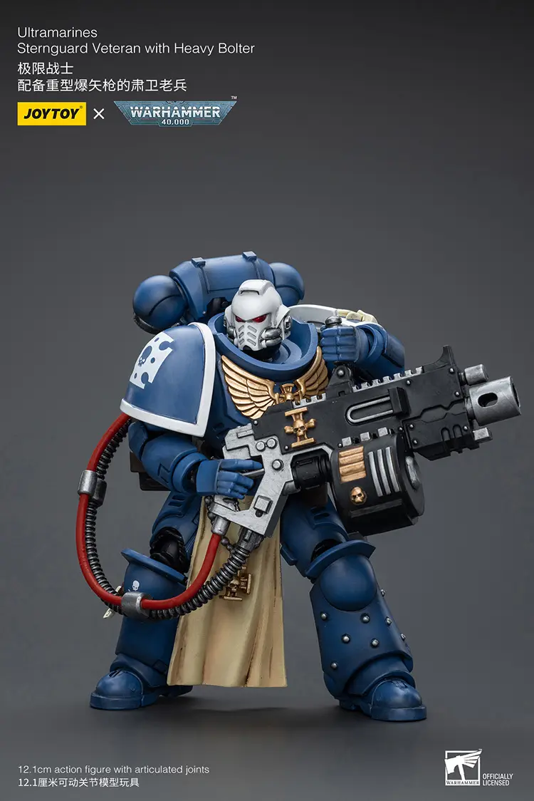 Action Figure - Ultramarines Sternguard Veteran with Heavy Bolter 1 18 - JOYTOY Warhammer 40K rectangle image 7 Action Figure Ultramarines Sternguard Veteran With Heavy Bolter 1 18 Joytoy Warhammer 40k Rectangle Image 7