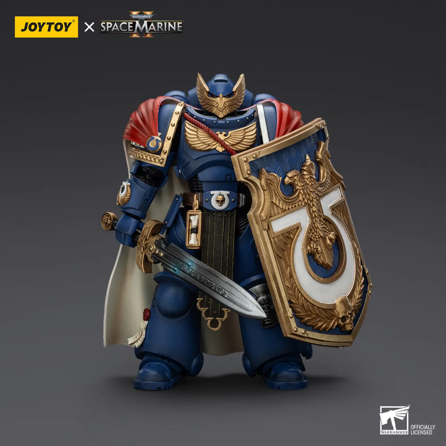 Action Figure Ultramarines Victrix Honour Guard With Storm Shield And Power Sword 1 18 Joytoy Warhammer 40k