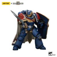 Action Figure Ultramarines Victrix Honour Guard With Storm Shield And Power Sword 1 18 Joytoy Warhammer 40k In White Background 4