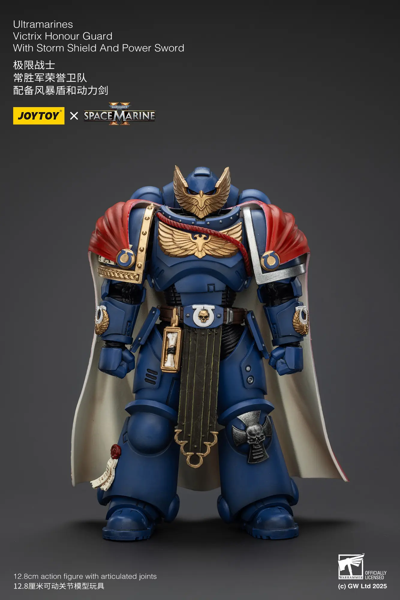 Action Figure Ultramarines Victrix Honour Guard With Storm Shield And Power Sword 1 18 Joytoy Warhammer 40k Rectangle Image 1