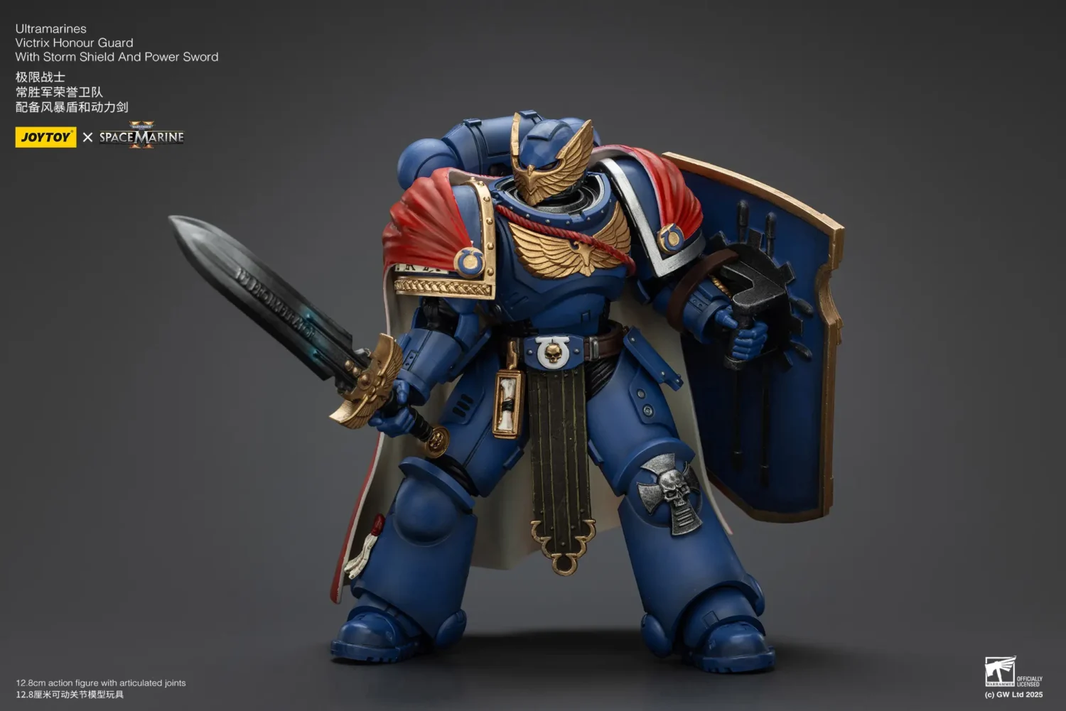 Action Figure Ultramarines Victrix Honour Guard With Storm Shield And Power Sword 1 18 Joytoy Warhammer 40k Rectangle Image 10