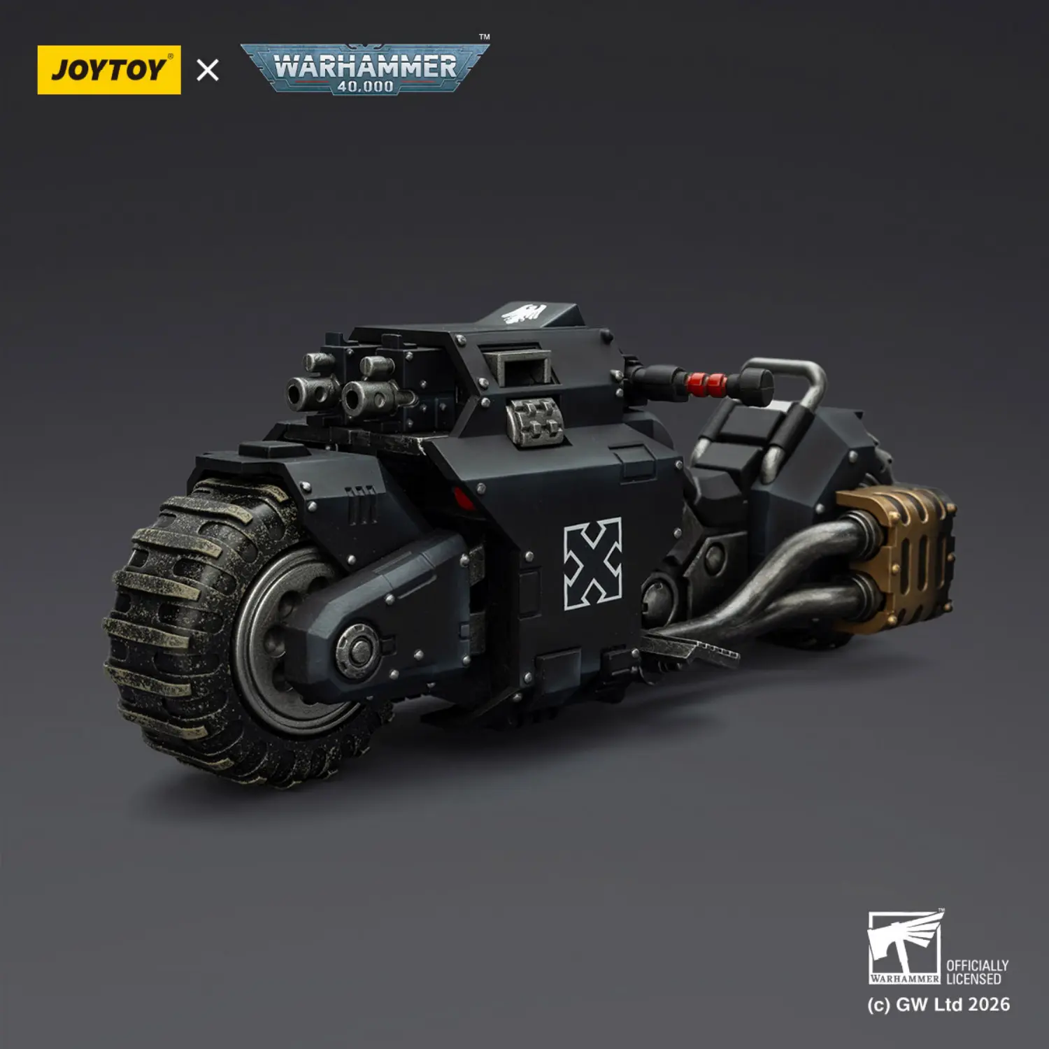 Action Figure Vehicle - Raven Guard Raider-pattern Combat Bike with twin-linked bolt rifles 1 18 - JOYTOY Warhammer 40K Action Figure Vehicle Raven Guard Raider Pattern Combat Bike With Twin Linked Bolt Rifles 1 18 Joytoy Warhammer 40k