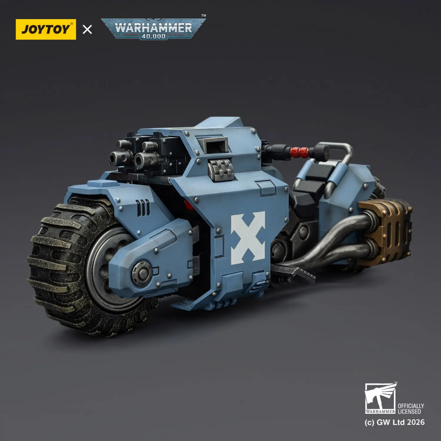Action Figure Vehicle - Space Wolves Raider-pattern Combat Bike with twin-linked bolt rifles 1 18 - JOYTOY Warhammer 40K Action Figure Vehicle Space Wolves Raider Pattern Combat Bike With Twin Linked Bolt Rifles 1 18 Joytoy Warhammer 40k