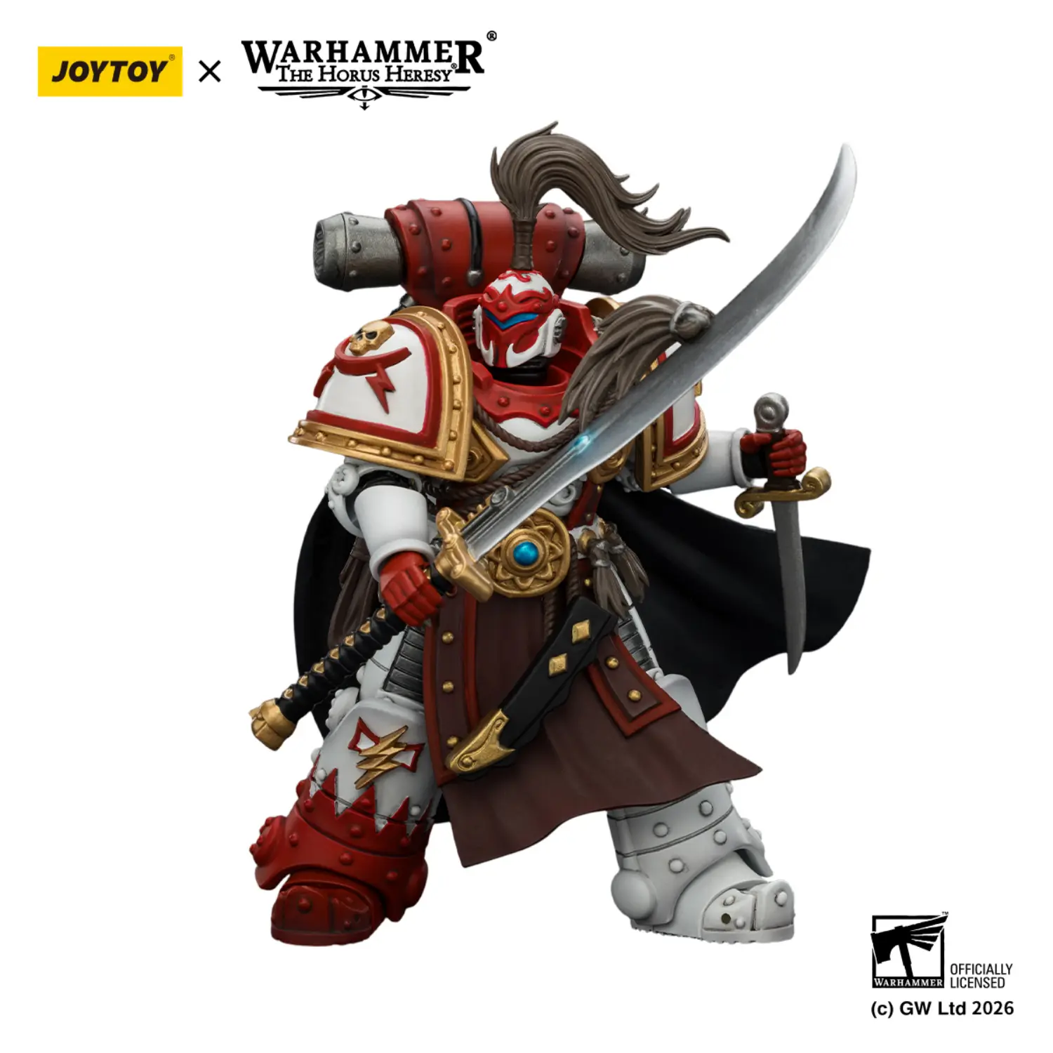 Action Figure - White Scars Hibou Khan 1 18 - JoyToy Warhammer The Horus Heresy in white background 3 Action Figure White Scars Hibou Khan 1 18 Joytoy Warhammer The Horus Heresy In White Background 3