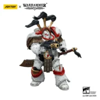 Action Figure - White Scars Legion Praetor in Cataphractii Terminator Armour 1 18 - JOYTOY Warhammer 40K in white background 3 Action Figure White Scars Legion Praetor In Cataphractii Terminator Armour 1 18 Joytoy Warhammer 40k In White Background 3