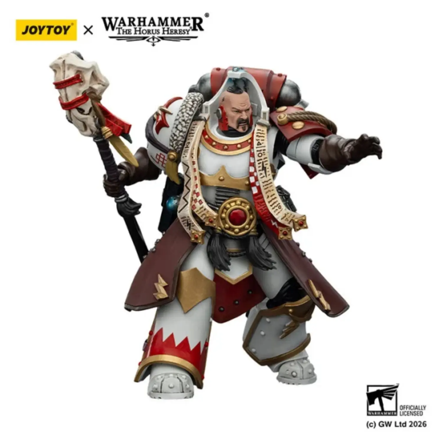 Action Figure - White Scars Stormseer Consul with Force Staff and Bolt Pistol 1 18 - JOYTOY Warhammer 40K in white background 4 Action Figure White Scars Stormseer Consul With Force Staff And Bolt Pistol 1 18 Joytoy Warhammer 40k In White Background 4