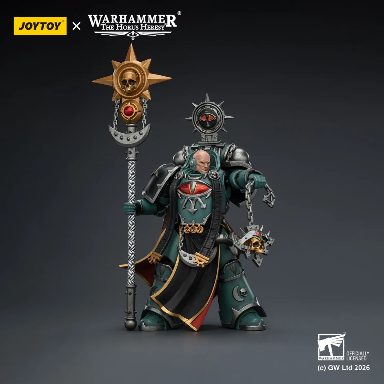 Action Figure – JoyToy 1/18 Sons of Horus Dark Emissary Consul with Staff – Warhammer The Horus Heresy 3