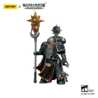Action Figure – JoyToy 1/18 Sons of Horus Dark Emissary Consul with Staff – Warhammer The Horus Heresy in white background