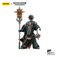 Action Figure – JoyToy 1/18 Sons of Horus Dark Emissary Consul with Staff – Warhammer The Horus Heresy in white background 3