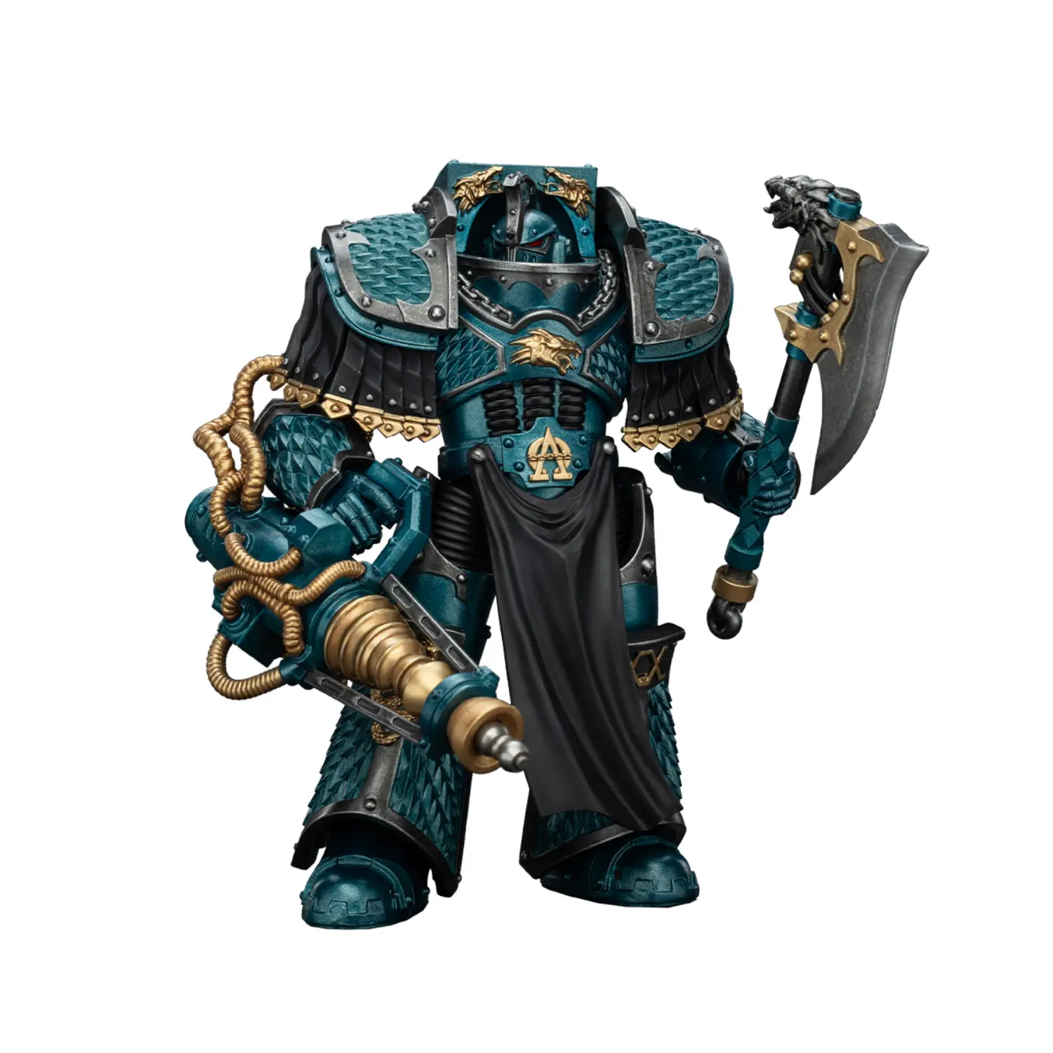 Action Figure – JoyToy Alpha Legion Lernaean Terminator with Conversion Beam Cannon 1 18 – Warhammer The Horus Heresy in white background