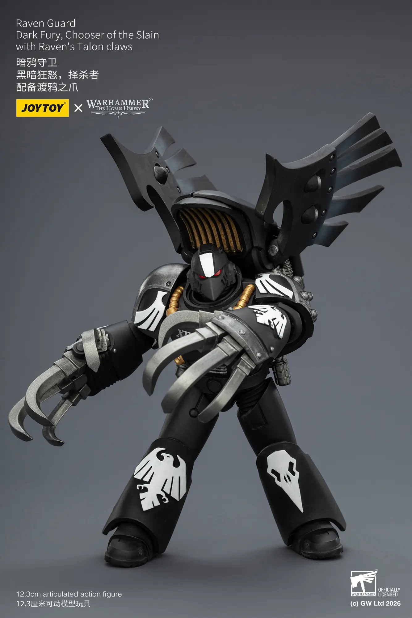 Action Figure – JoyToy Raven Guard Dark Fury, Chooser of the Slain with Raven’s Talon claws 1 18 – Warhammer The Horus Heresy rectangle image 2