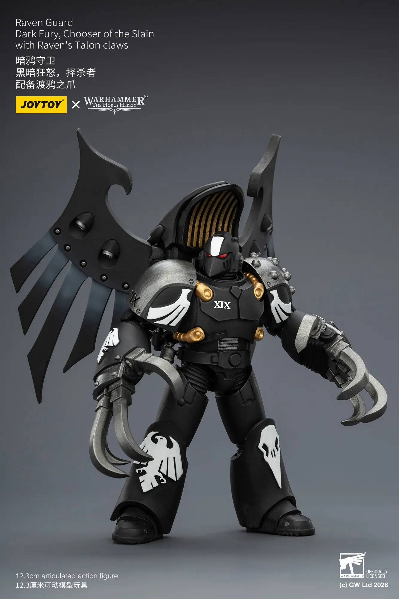 Action Figure – JoyToy Raven Guard Dark Fury, Chooser of the Slain with Raven’s Talon claws 1 18 – Warhammer The Horus Heresy rectangle image 3