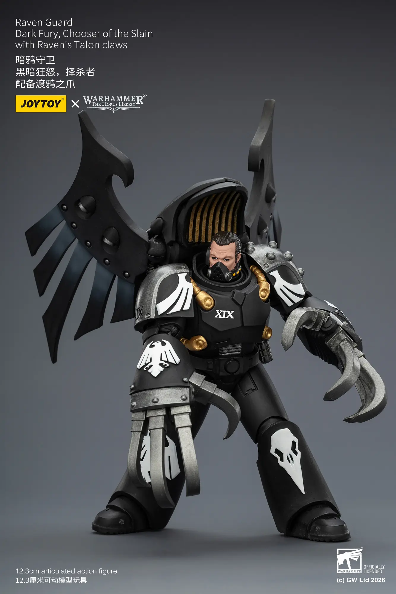 Action Figure – JoyToy Raven Guard Dark Fury, Chooser of the Slain with Raven’s Talon claws 1 18 – Warhammer The Horus Heresy rectangle image 4