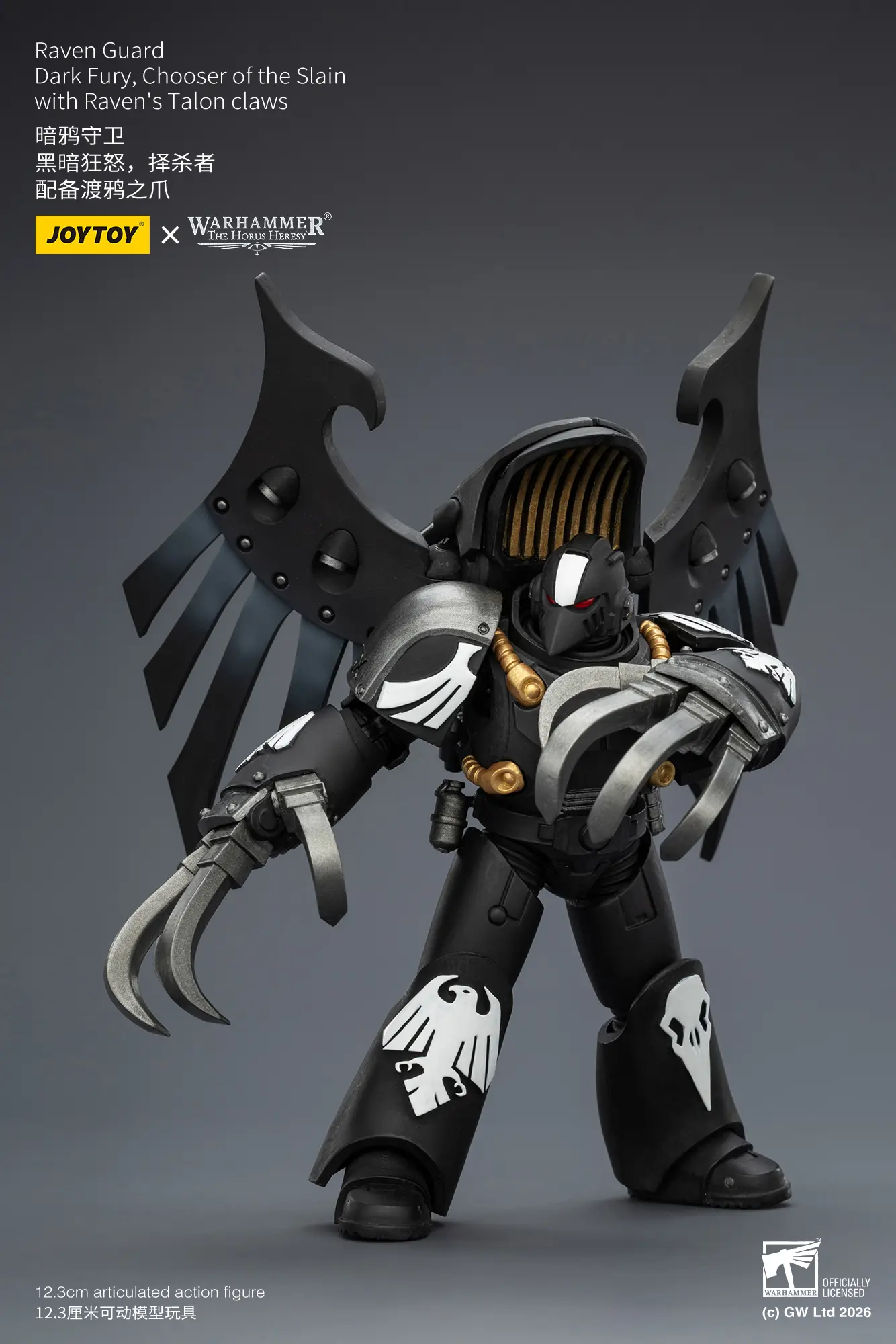 Action Figure – JoyToy Raven Guard Dark Fury, Chooser of the Slain with Raven’s Talon claws 1 18 – Warhammer The Horus Heresy rectangle image 5