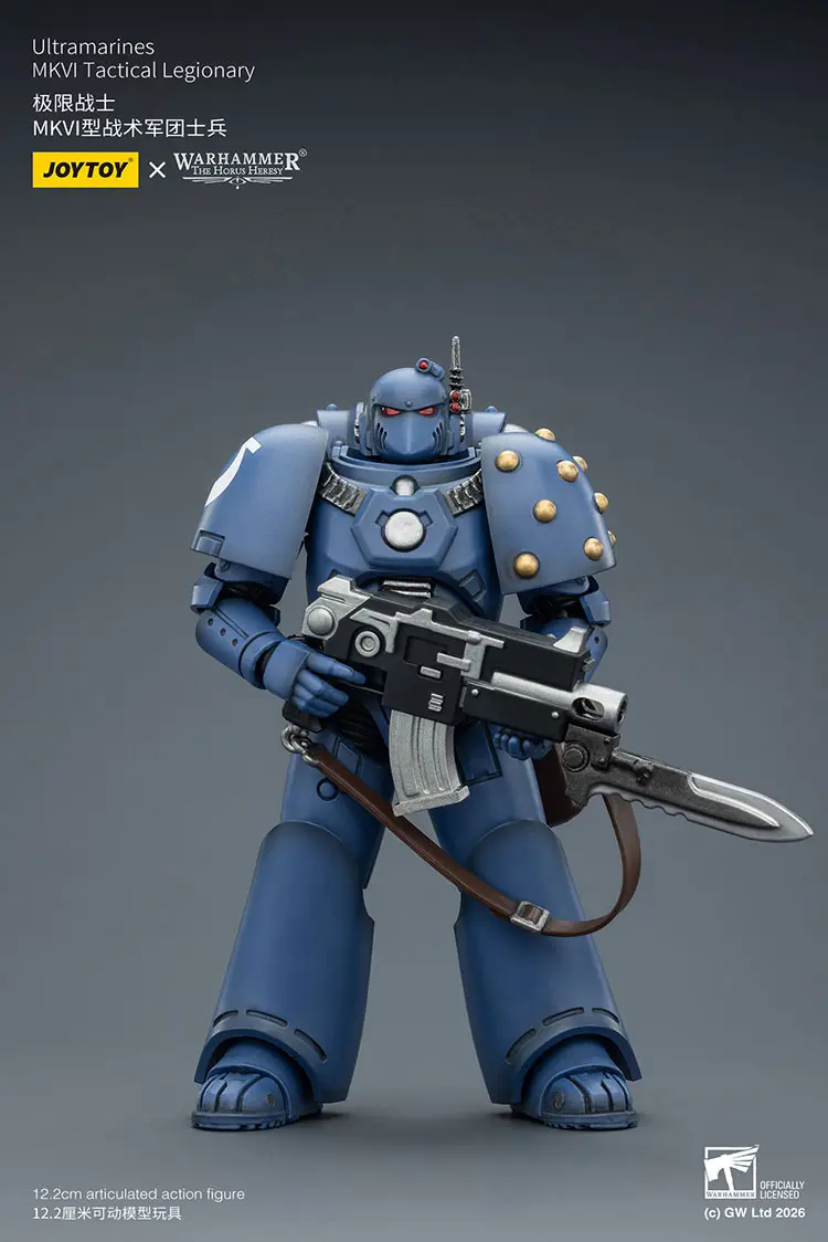 Action Figure – JoyToy Ultramarines Legion MKVI Tactical Legionary with Chain-Bayonet 1 18 – Warhammer The Horus Heresy rectangle image 2