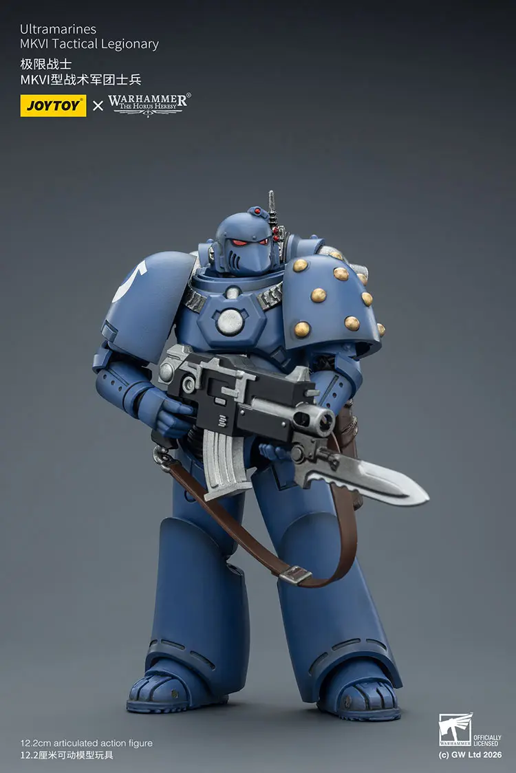 Action Figure – JoyToy Ultramarines Legion MKVI Tactical Legionary with Chain-Bayonet 1 18 – Warhammer The Horus Heresy rectangle image 3