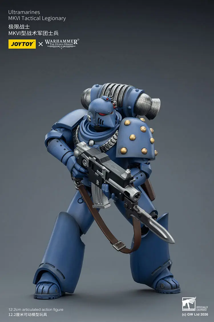 Action Figure – JoyToy Ultramarines Legion MKVI Tactical Legionary with Chain-Bayonet 1 18 – Warhammer The Horus Heresy rectangle image 4